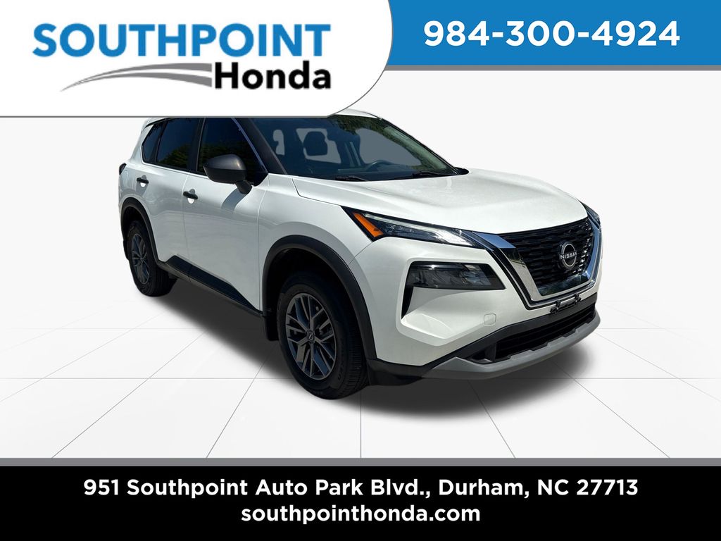 Glacier White 2023 Nissan Rogue SUV / Crossover Front-Wheel Drive Continuously Variable Transmission