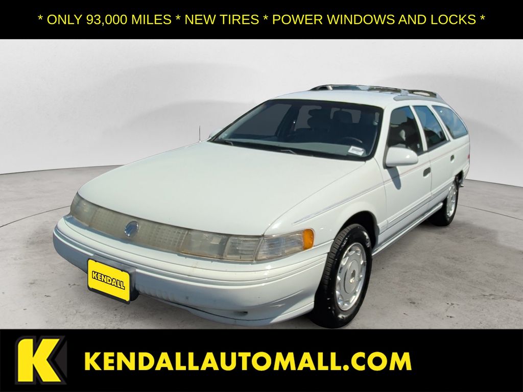 White 1993 Mercury Sable Wagon Front-Wheel Drive 4-Speed Automatic
