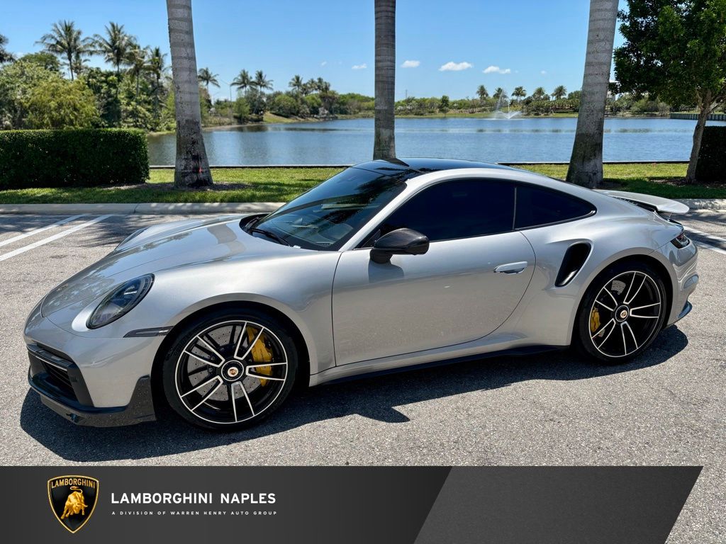 GT Silver Metallic 2021 Porsche 911 Turbo S Coupe AWD Coupe All-Wheel Drive 8-Speed Automatic