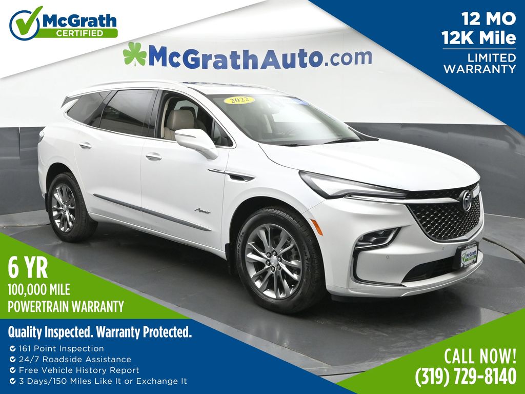 White Frost Tricoat 2022 Buick Enclave Avenir AWD SUV / Crossover Four-Wheel Drive 9-Speed Automatic