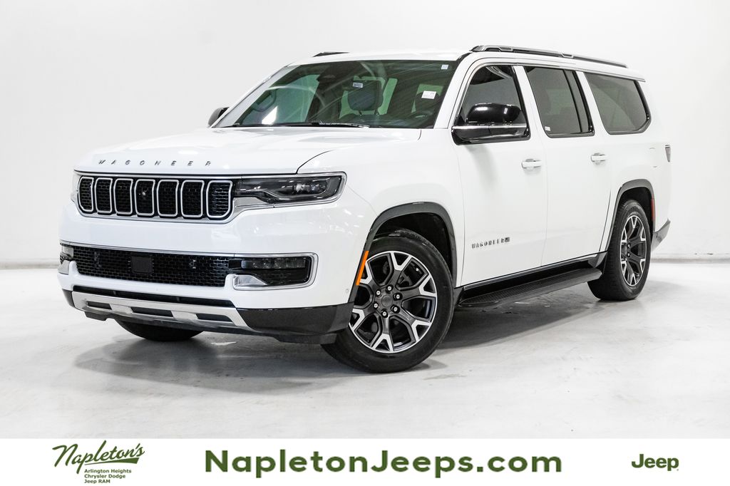 Bright White Clearcoat 2023 Jeep Wagoneer L Series III 4WD SUV / Crossover Four-Wheel Drive 8-Speed Automatic