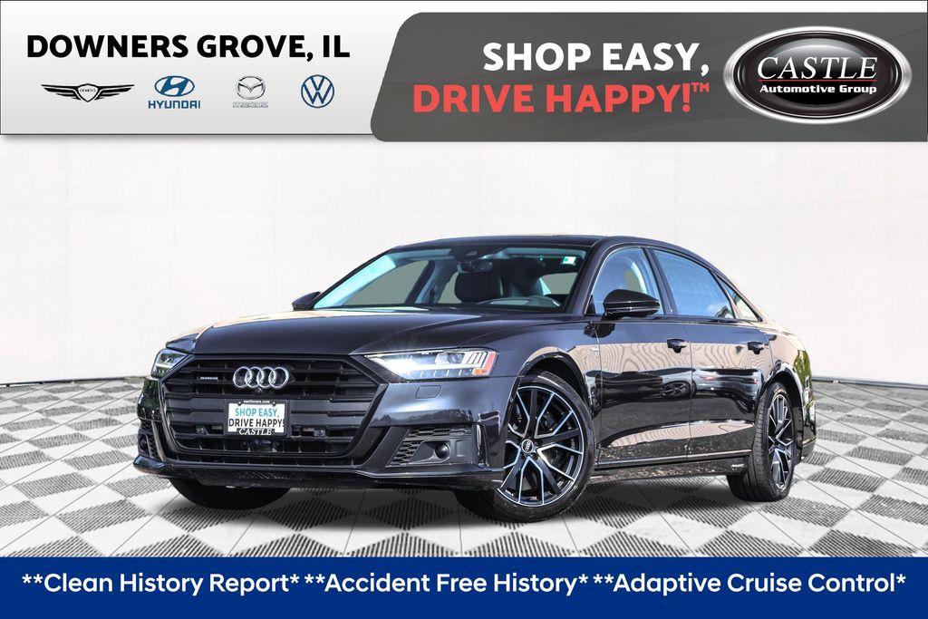 Mythos Black Metallic 2021 Audi A8 Sedan All-Wheel Drive 8-Speed Automatic