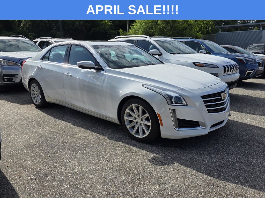 Crystal White Tricoat 2015 Cadillac CTS 3.6L Luxury RWD Sedan Rear-Wheel Drive 8-Speed Automatic