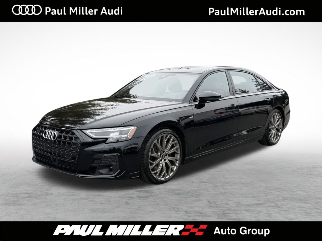 Sebring Black Crystal Effect 2026 Audi A8 L quattro 55 TFSI Sedan All-Wheel Drive 8-Speed Automatic