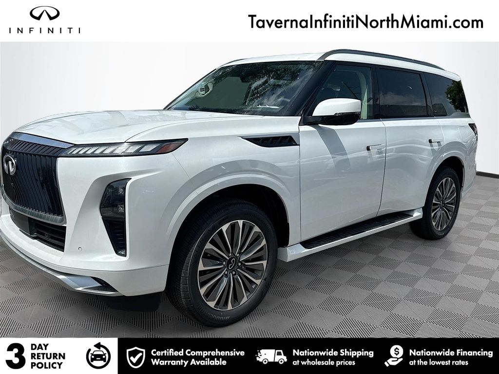 White 2027 INFINITI QX80 SUV / Crossover Rear-Wheel Drive 9-Speed Automatic
