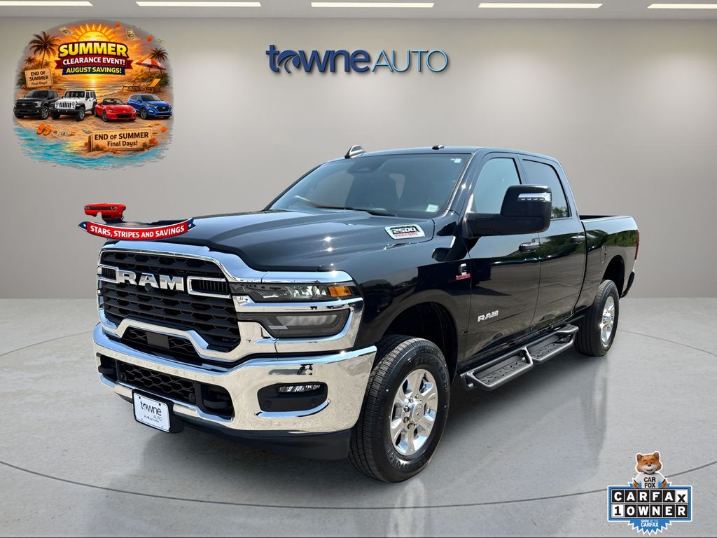 Diamond Black Crystal Pearlcoat 2025 RAM 2500 Pickup Truck Four-Wheel Drive 8-Speed Automatic