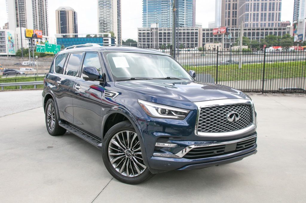 Hermosa Blue 2019 INFINITI QX80 SUV / Crossover Rear-Wheel Drive 7-Speed Automatic