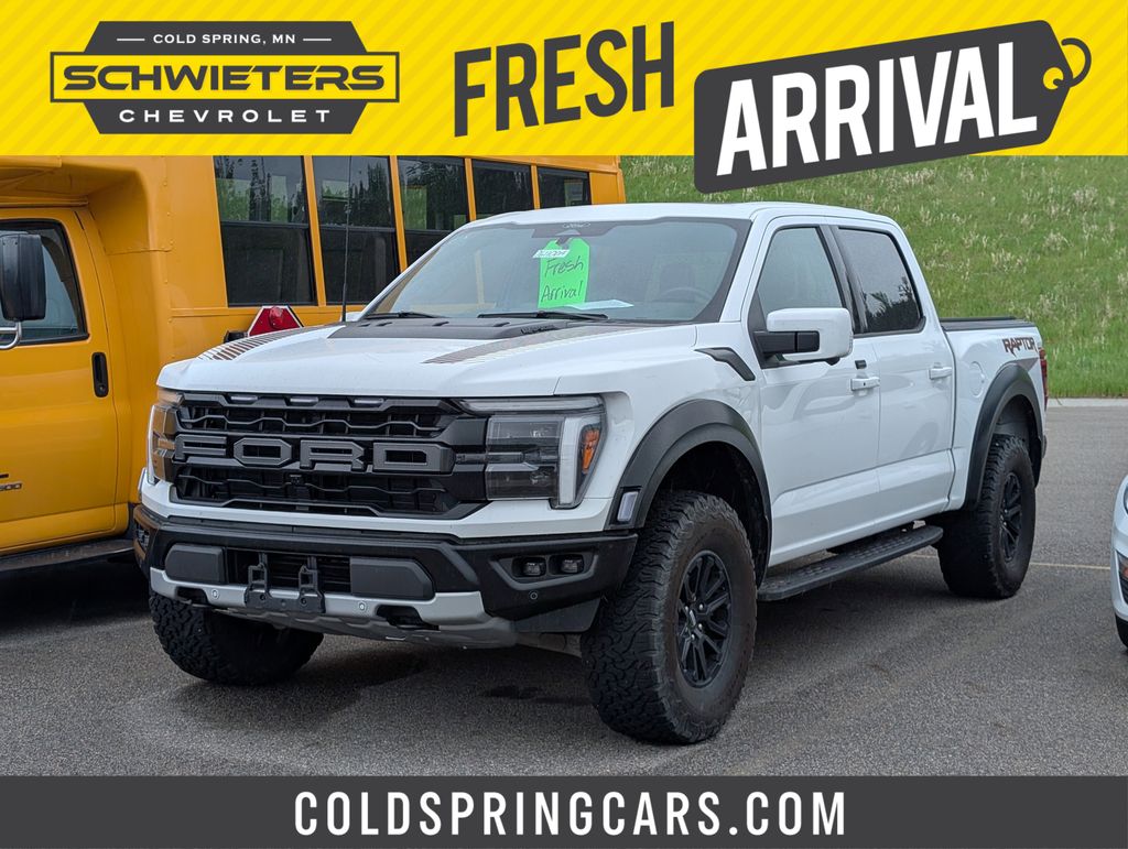 Oxford White 2025 Ford F-150 Raptor SuperCrew 4WD Pickup Truck Four-Wheel Drive Automatic