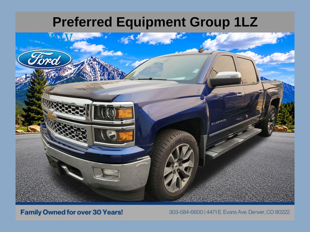 Blue Topaz Metallic 2014 Chevrolet Silverado 1500 Pickup Truck Four-Wheel Drive 6-Speed Automatic Overdrive