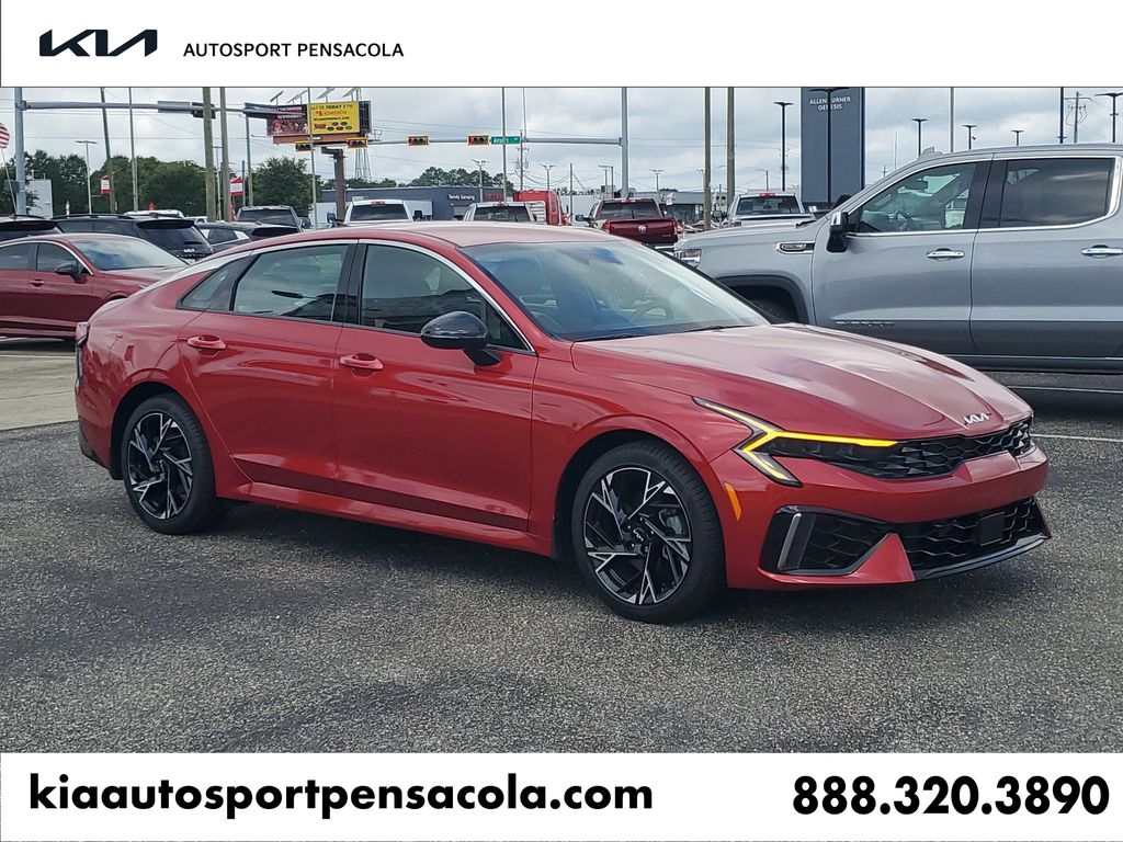 Red 2025 Kia K5 GT-Line FWD Sedan Front-Wheel Drive 8-Speed Automatic
