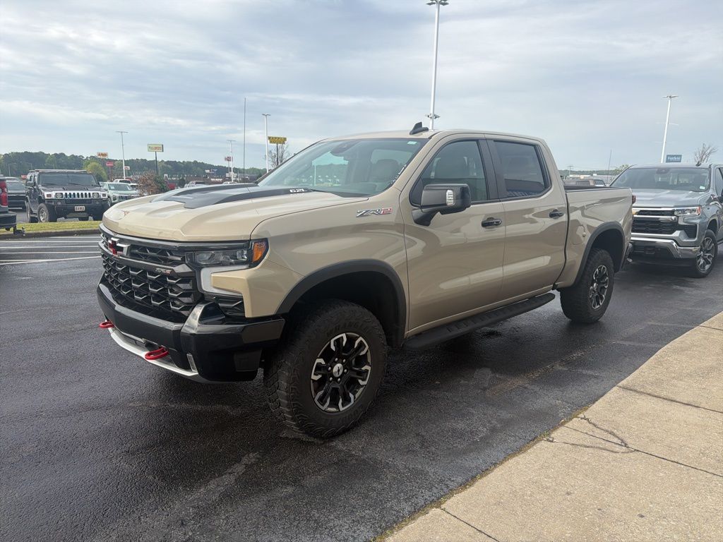 Sand Dune Metallic 2023 Chevrolet Silverado 1500 ZR2 Crew Cab 4WD Pickup Truck Four-Wheel Drive Automatic