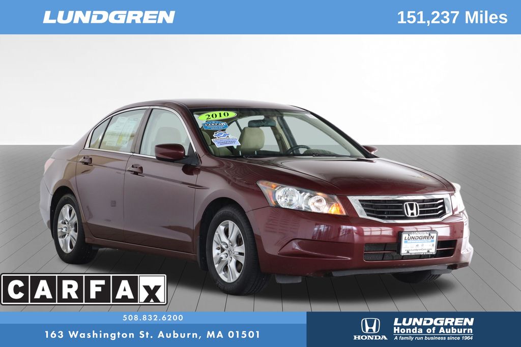 Basque Red Pearl 2010 Honda Accord LX-P Sedan Front-Wheel Drive 5-Speed Automatic Overdrive