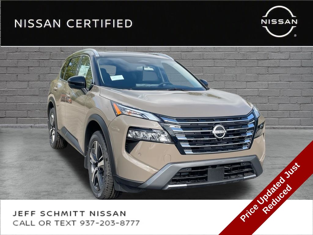 Baja Storm Metallic/Super Black 2025 Nissan Rogue SUV / Crossover All-Wheel Drive Continuously Variable Transmission