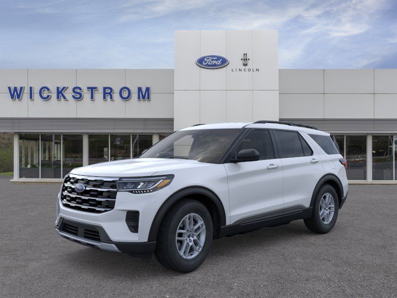 Space White Metallic 2026 Ford Explorer Active AWD SUV / Crossover All-Wheel Drive Automatic