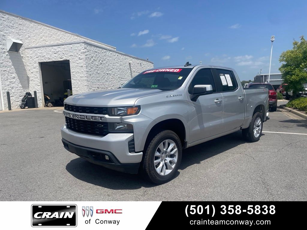 Silver Ice Metallic 2022 Chevrolet Silverado 1500 Pickup Truck Four-Wheel Drive 8-Speed Automatic