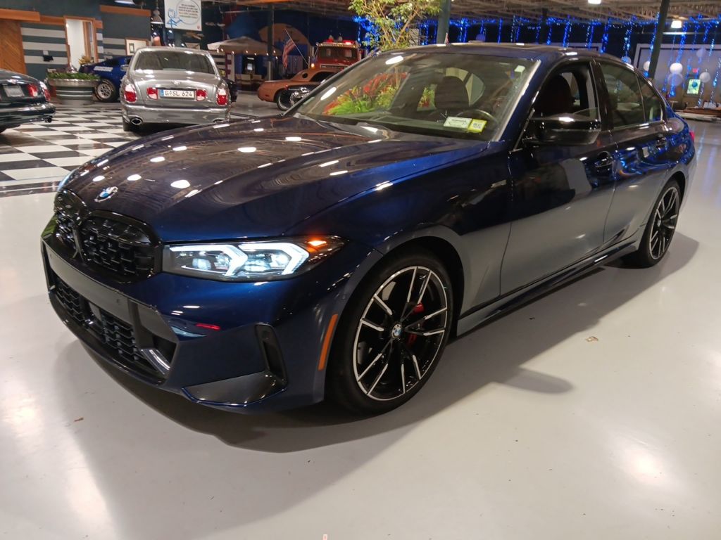 Blue 2024 BMW 3 Series Sedan All-Wheel Drive 8-Speed Automatic