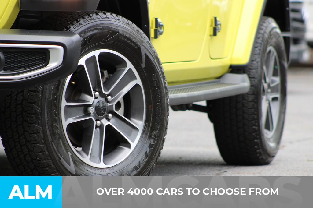 Used 2023 Yellow Jeep Sahara image 2