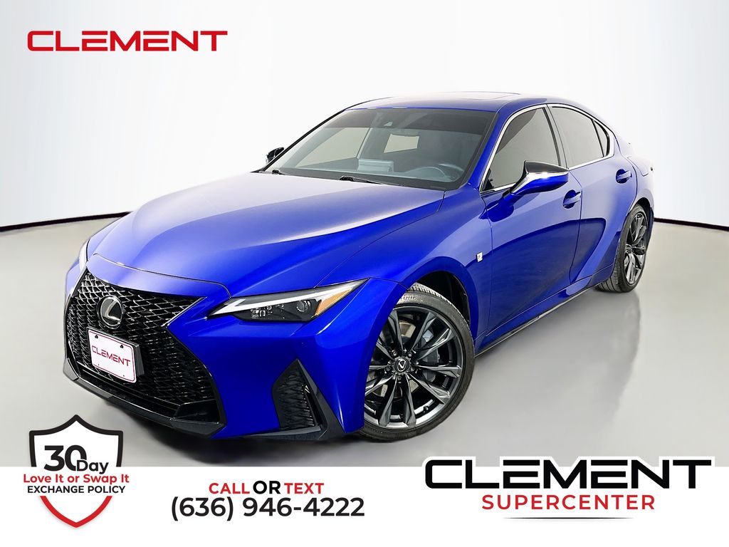 Ultrasonic Blue Mica 2.0 2024 Lexus IS 350 F Sport AWD Sedan All-Wheel Drive 6-Speed Automatic