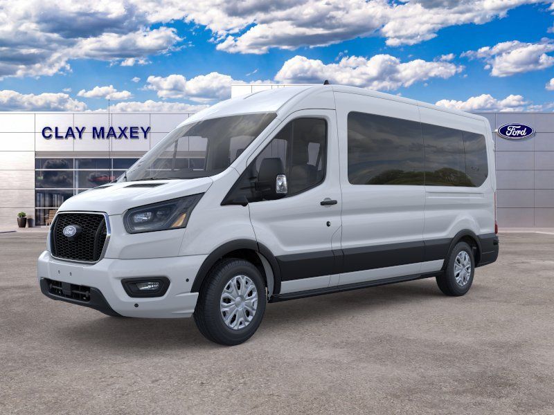 Oxford White 2026 Ford Transit Passenger Van Rear-Wheel Drive 