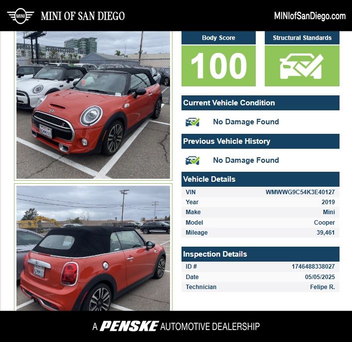 2019 MINI Cooper S -
                San Diego, CA
