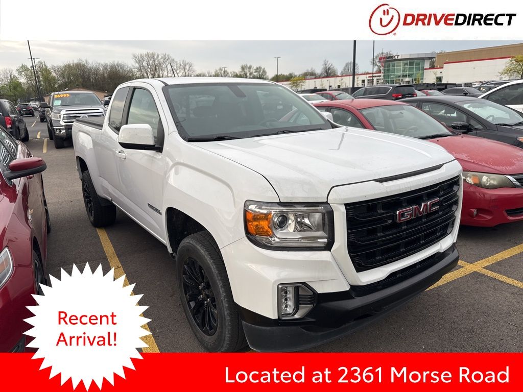 Summit White 2022 GMC Canyon Elevation Extended Cab RWD Pickup Truck 4X2 6-Speed Automatic