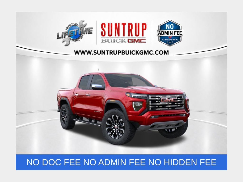 Volcanic Red Tintcoat 2026 GMC Canyon Denali Crew Cab 4WD Pickup Truck Four-Wheel Drive 8-Speed Automatic