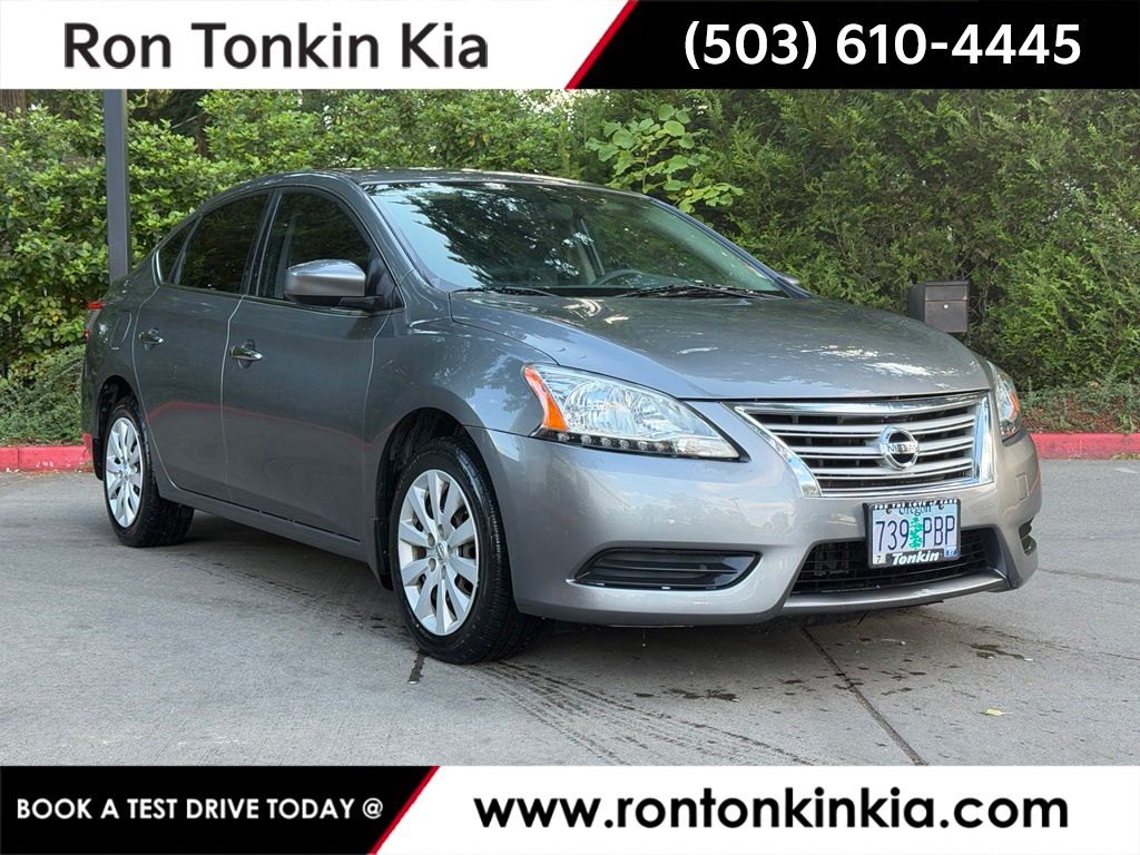 Gray (Gun Metallic) 2015 Nissan Sentra Sedan Front-Wheel Drive Continuously Variable Transmission