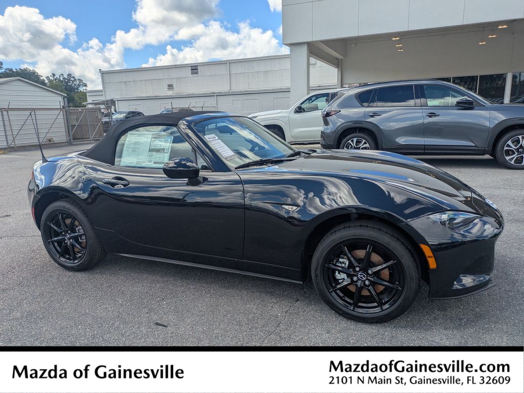 Jet Black 2026 Mazda MX-5 Miata Convertible Rear-Wheel Drive 6-Speed Manual