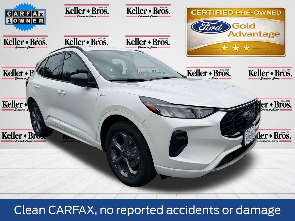 White Metallic 2023 Ford Escape SUV / Crossover All-Wheel Drive 8-Speed Automatic