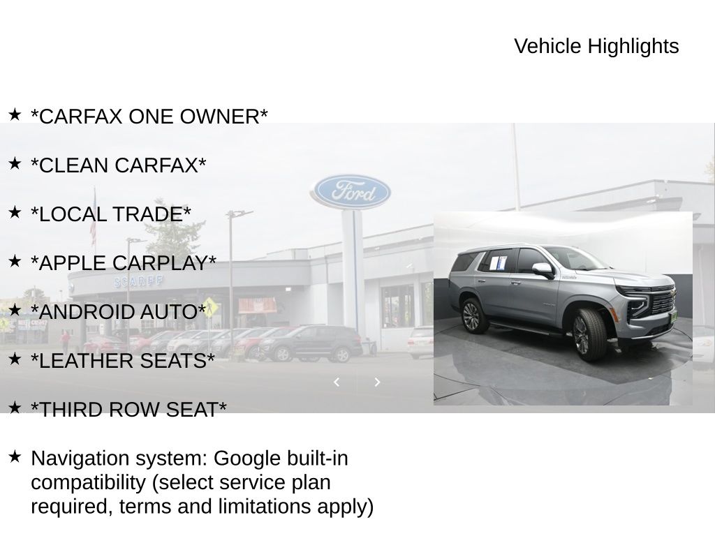 2025 Chevrolet Tahoe 4WD High Country