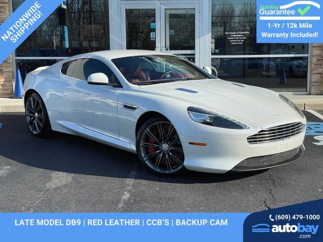 White 2015 Aston Martin DB9 Coupe RWD Coupe Rear-Wheel Drive 6-Speed Automatic