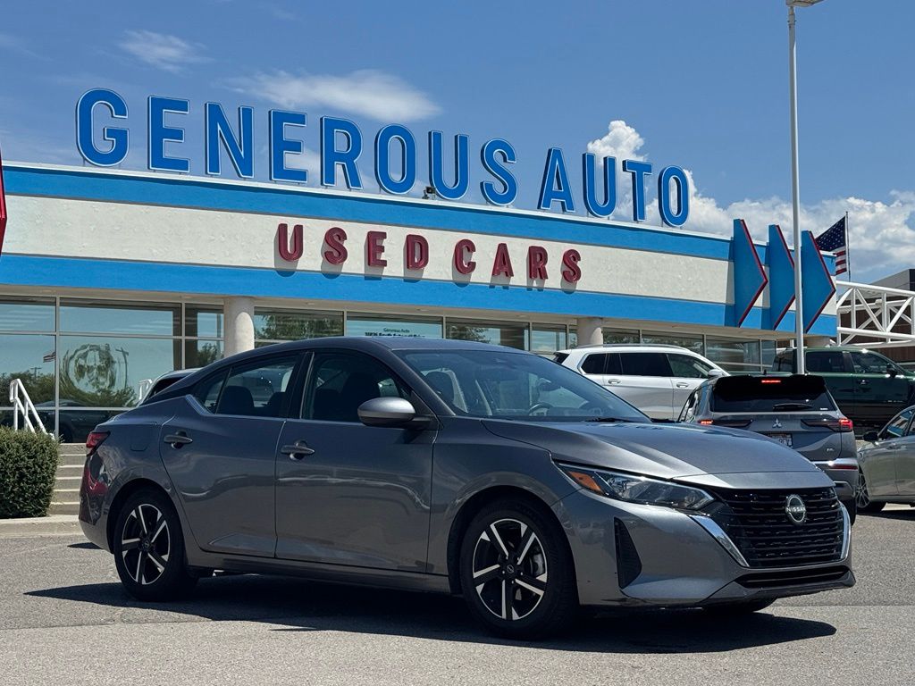 Gray (Gun Metallic) 2024 Nissan Sentra Sedan Front-Wheel Drive Continuously Variable Transmission