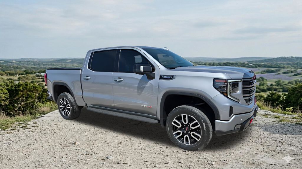 Sterling Metallic 2024 GMC Sierra 1500 AT4 Crew Cab 4WD Pickup Truck Four-Wheel Drive Automatic