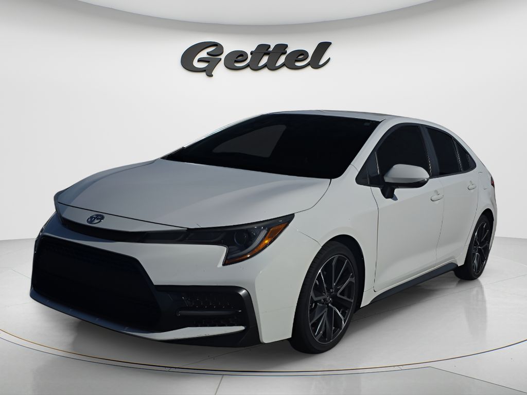 Super White 2020 Toyota Corolla SE FWD Sedan Front-Wheel Drive Continuously Variable Transmission