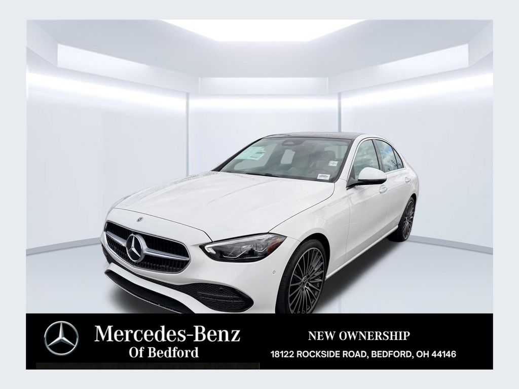 Polar White 2026 Mercedes-Benz C-Class Sedan All-Wheel Drive 9-Speed Automatic