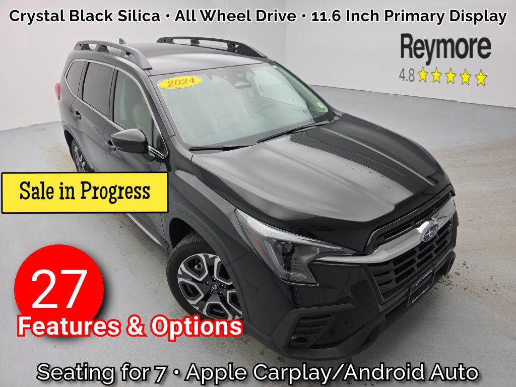Crystal Black Silica 2024 Subaru Ascent Limited 7-Passenger AWD SUV / Crossover All-Wheel Drive Continuously Variable Transmission