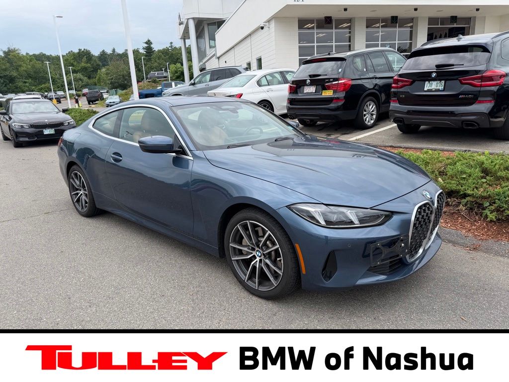 Arctic Race Blue Metallic 2025 BMW 4 Series Coupe All-Wheel Drive 8-Speed Automatic