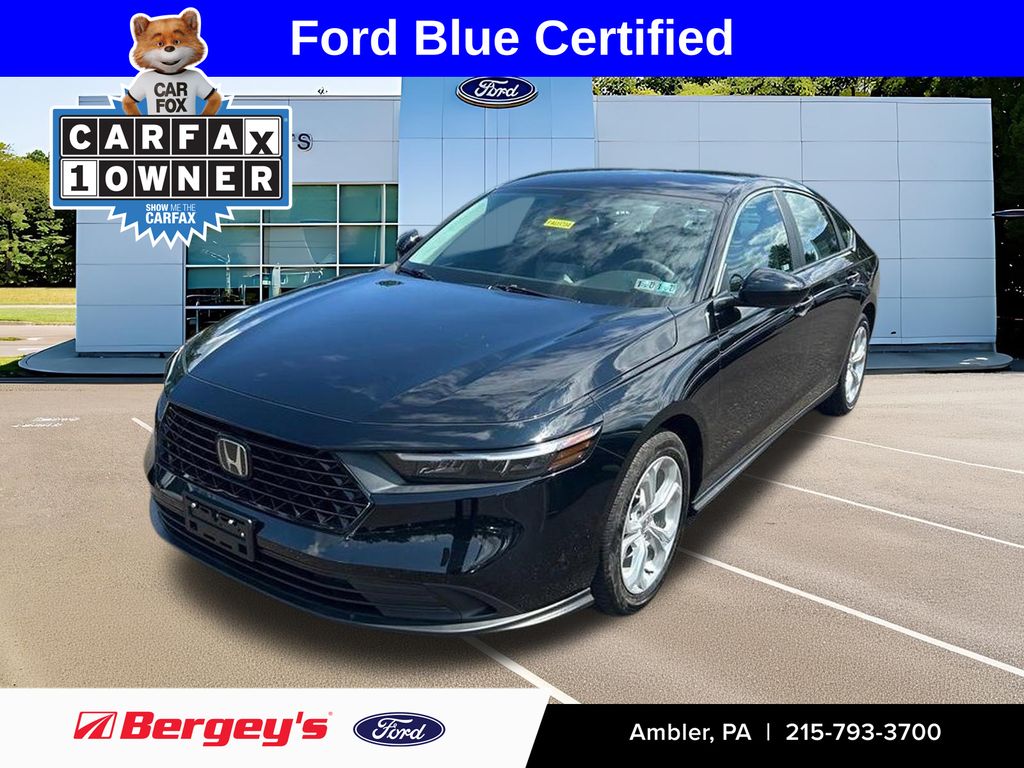 Black 2023 Honda Accord Sedan Front-Wheel Drive Continuously Variable Transmission