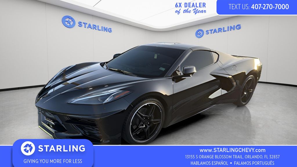 Black 2022 Chevrolet Corvette Stingray 2LT Coupe RWD Coupe Rear-Wheel Drive 8-Speed Dual Clutch