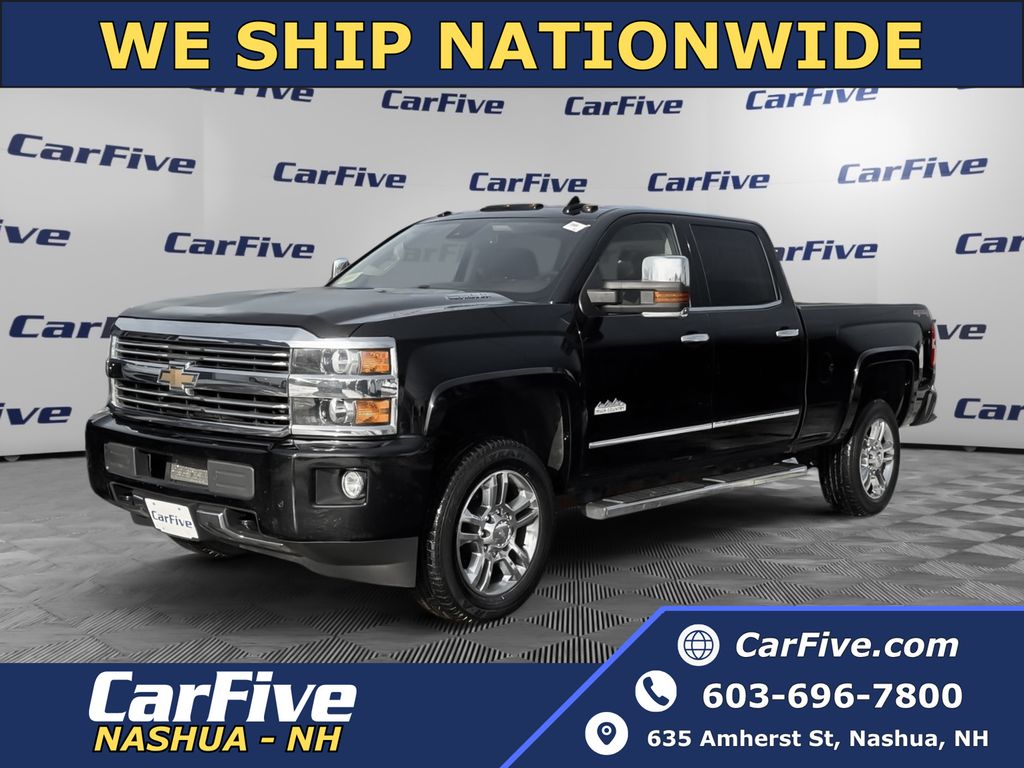 Black 2016 Chevrolet Silverado 2500HD High Country Crew Cab 4WD Pickup Truck Four-Wheel Drive 6-Speed Automatic