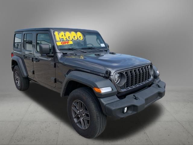 Gray (Granite Crystal Metallic Clearcoat) 2025 Jeep Wrangler Sport S 4-Door 4WD SUV / Crossover Four-Wheel Drive 8-Speed Automatic