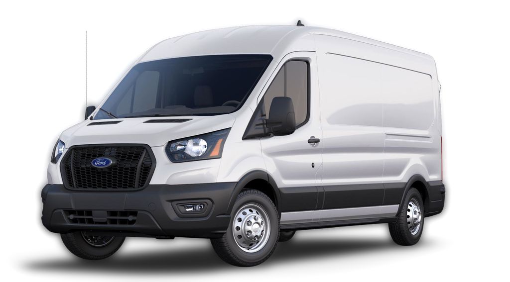 Oxford White 2025 Ford Transit Cargo 250 Medium Roof LB AWD Van All-Wheel Drive Automatic