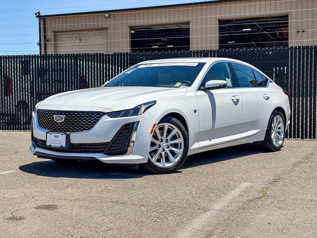 Summit White 2023 Cadillac CT5 Luxury RWD Sedan Rear-Wheel Drive Automatic