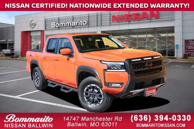 Afterburn Orange 2026 Nissan Frontier PRO-4X Crew Cab 4WD Pickup Truck Four-Wheel Drive 9-Speed Automatic Overdrive
