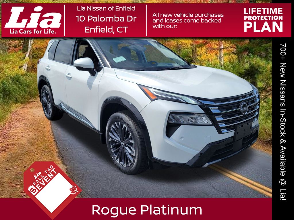 White Pearl 2025 Nissan Rogue SUV / Crossover All-Wheel Drive Continuously Variable Transmission
