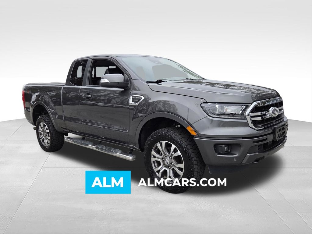 Gray (Magnetic) 2019 Ford Ranger Lariat SuperCab 4WD Pickup Truck Four-Wheel Drive Automatic