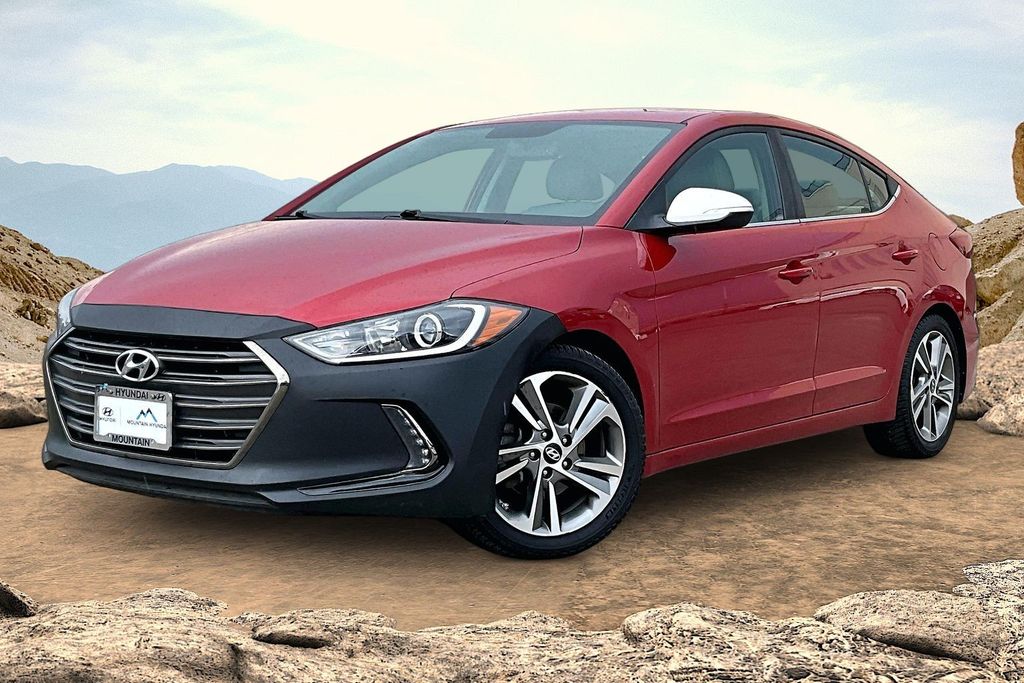 Scarlet Red 2018 Hyundai Elantra Sedan Front-Wheel Drive 6-Speed Automatic