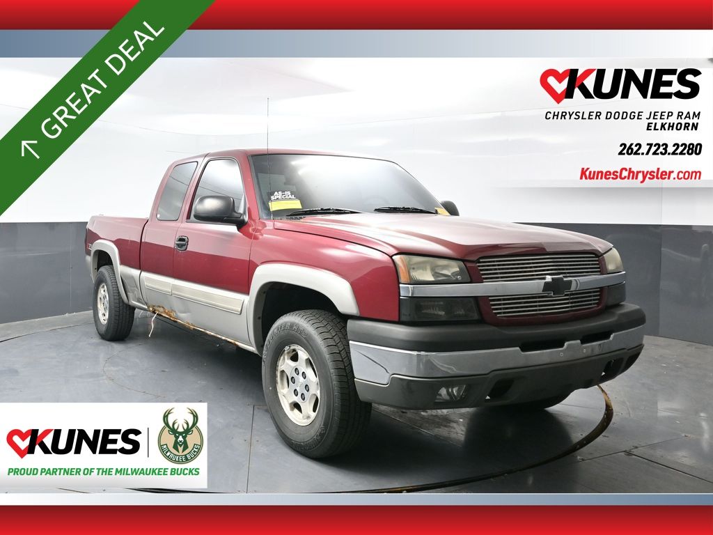 Sport Red Metallic 2004 Chevrolet Silverado 1500 Pickup Truck Four-Wheel Drive 4-Speed Automatic Overdrive