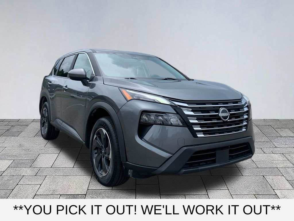 Gray (Gun Metallic) 2024 Nissan Rogue SUV / Crossover Front-Wheel Drive Continuously Variable Transmission