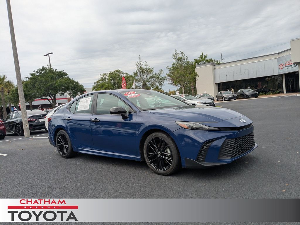 Blue 2025 Toyota Camry Sedan Front-Wheel Drive Continuously Variable Transmission